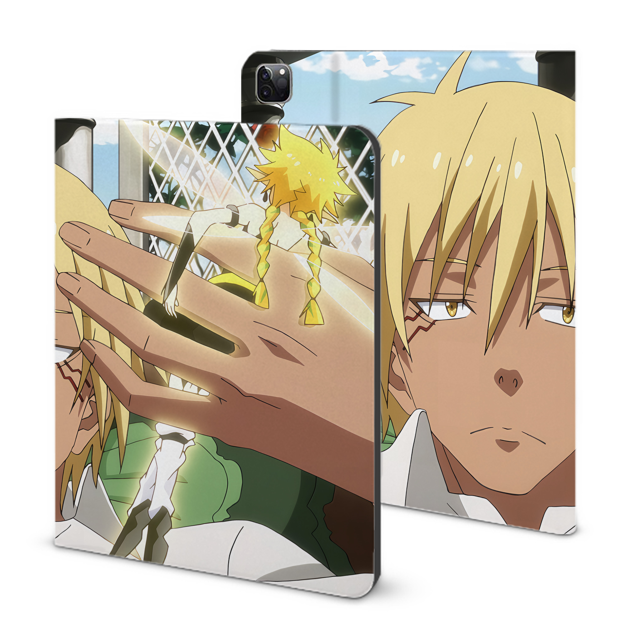 （画像用） 転スラ Regarding Reincarnated to Slime IPad ケース ブック型 PUレザー TPU 耐衝撃 軽量 薄型 ペン収納なし 全面保護 IPad 各モデル対応